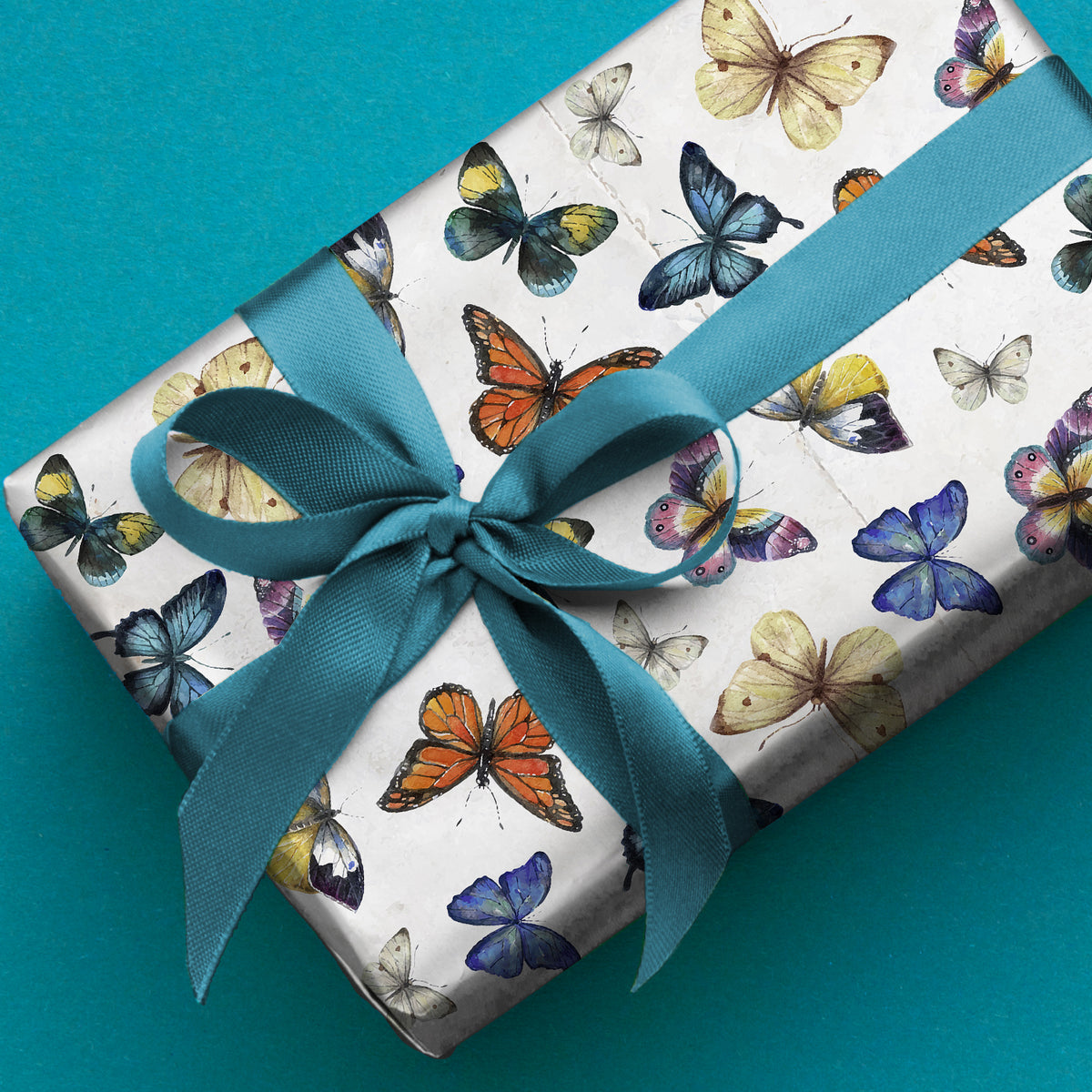 Butterfly Wrapping Paper, Butterfly Gift Wrap, Bug Wrapping Paper
