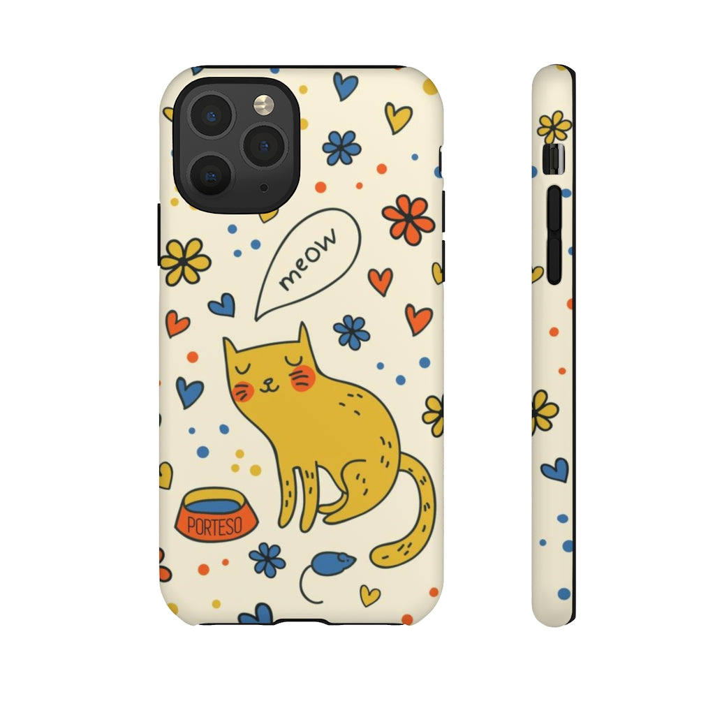 Cat and Mouse Hard Shell Phone Case