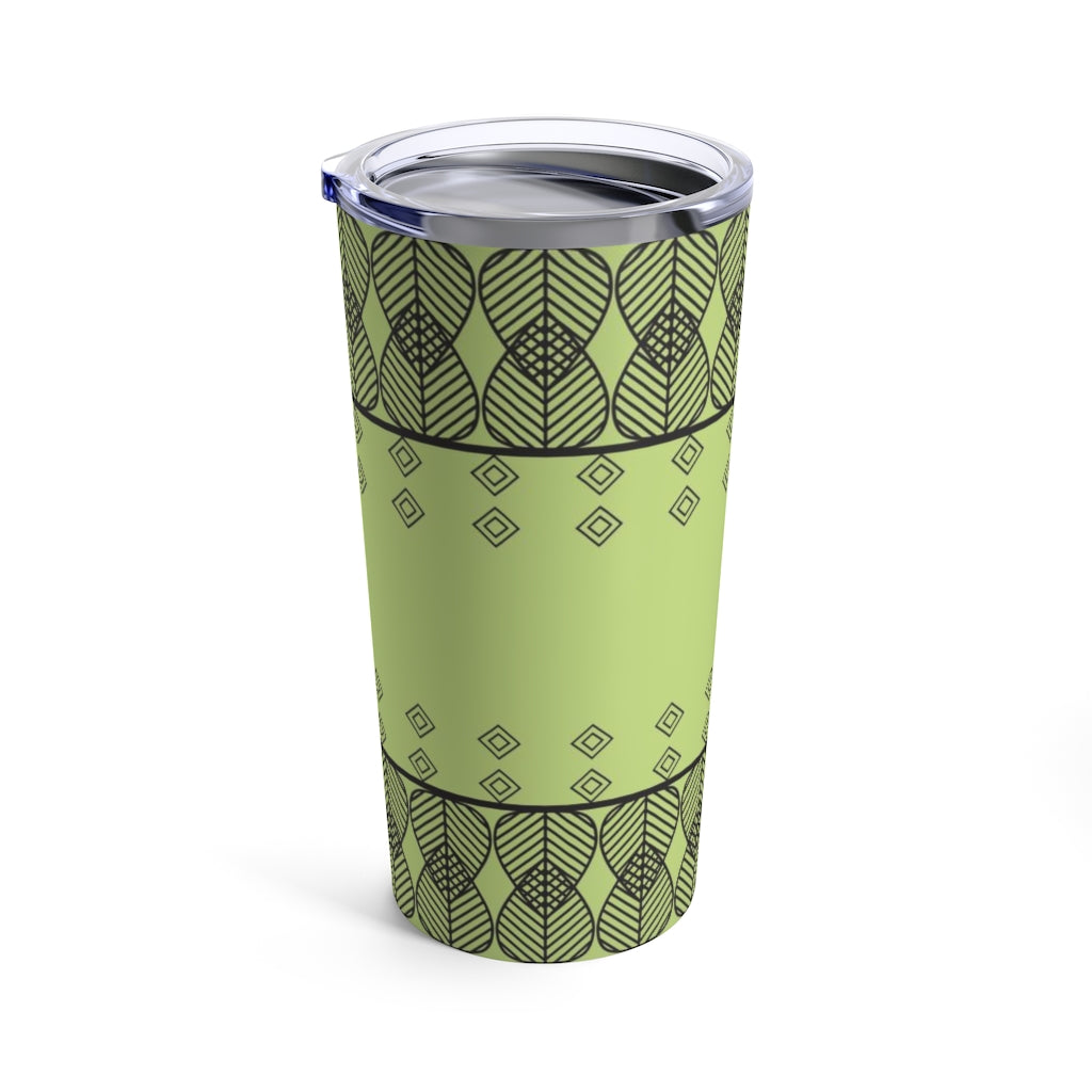 Triangles Tumbler in Lime