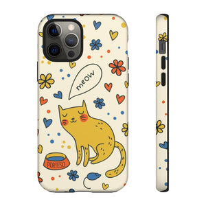 Cat and Mouse Hard Shell Phone Case