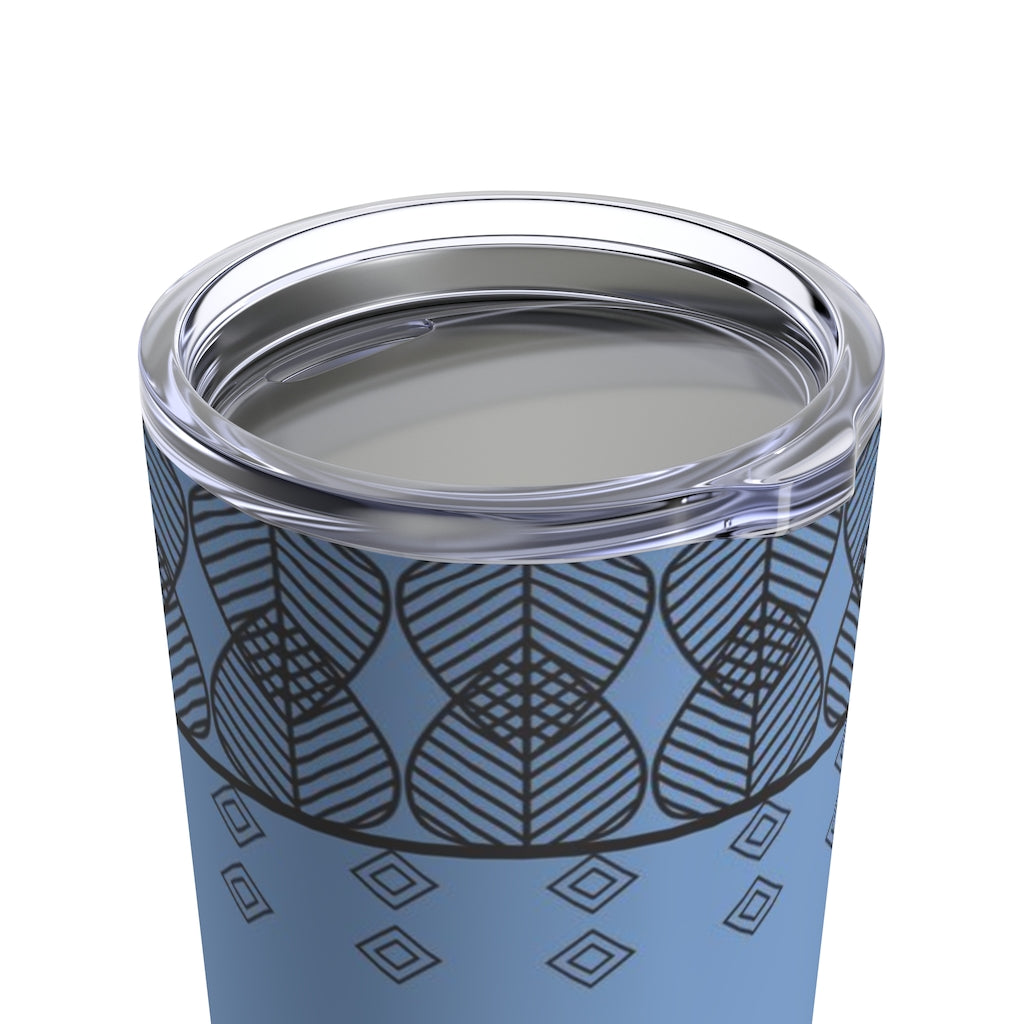 Triangles Tumbler in Periwinkle