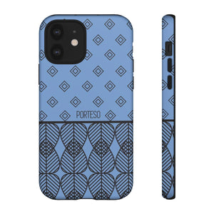 Triangles Hard Shell Phone Case in Periwinkle