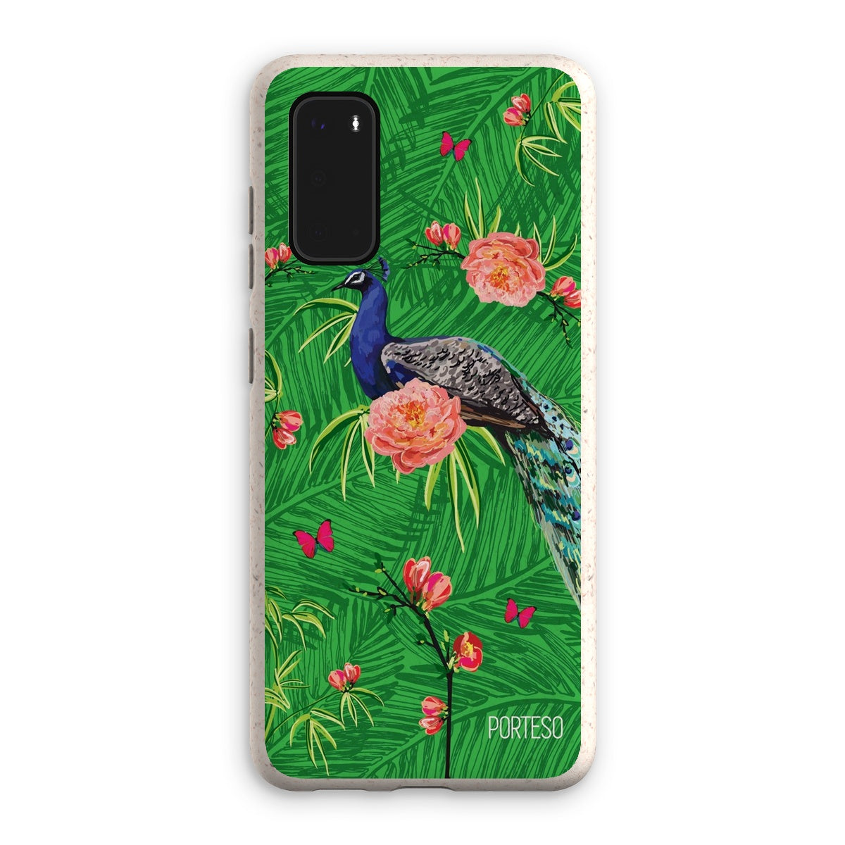 Tropical Peacock Eco Friendly Phone Case