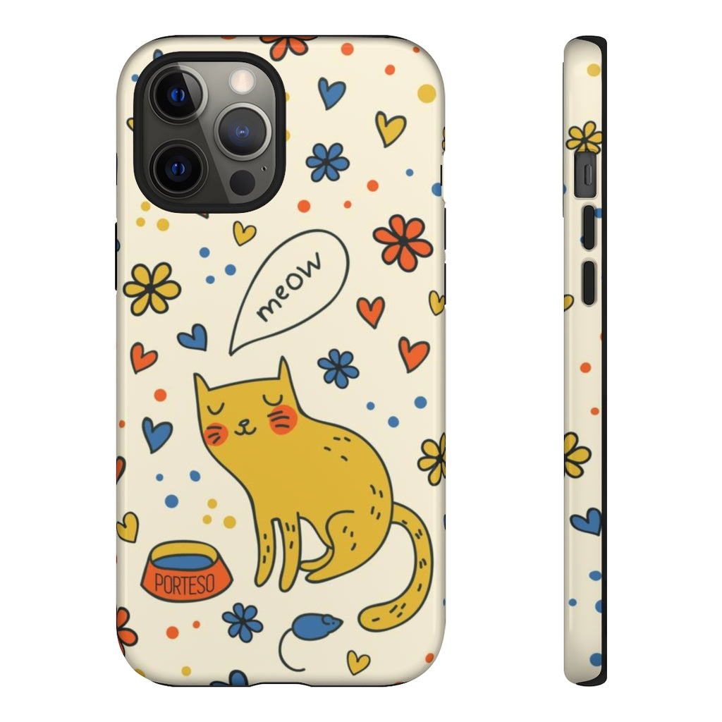 Cat and Mouse Hard Shell Phone Case