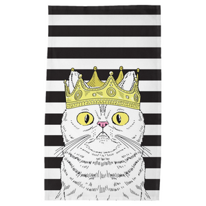 King Cat Tea Towel