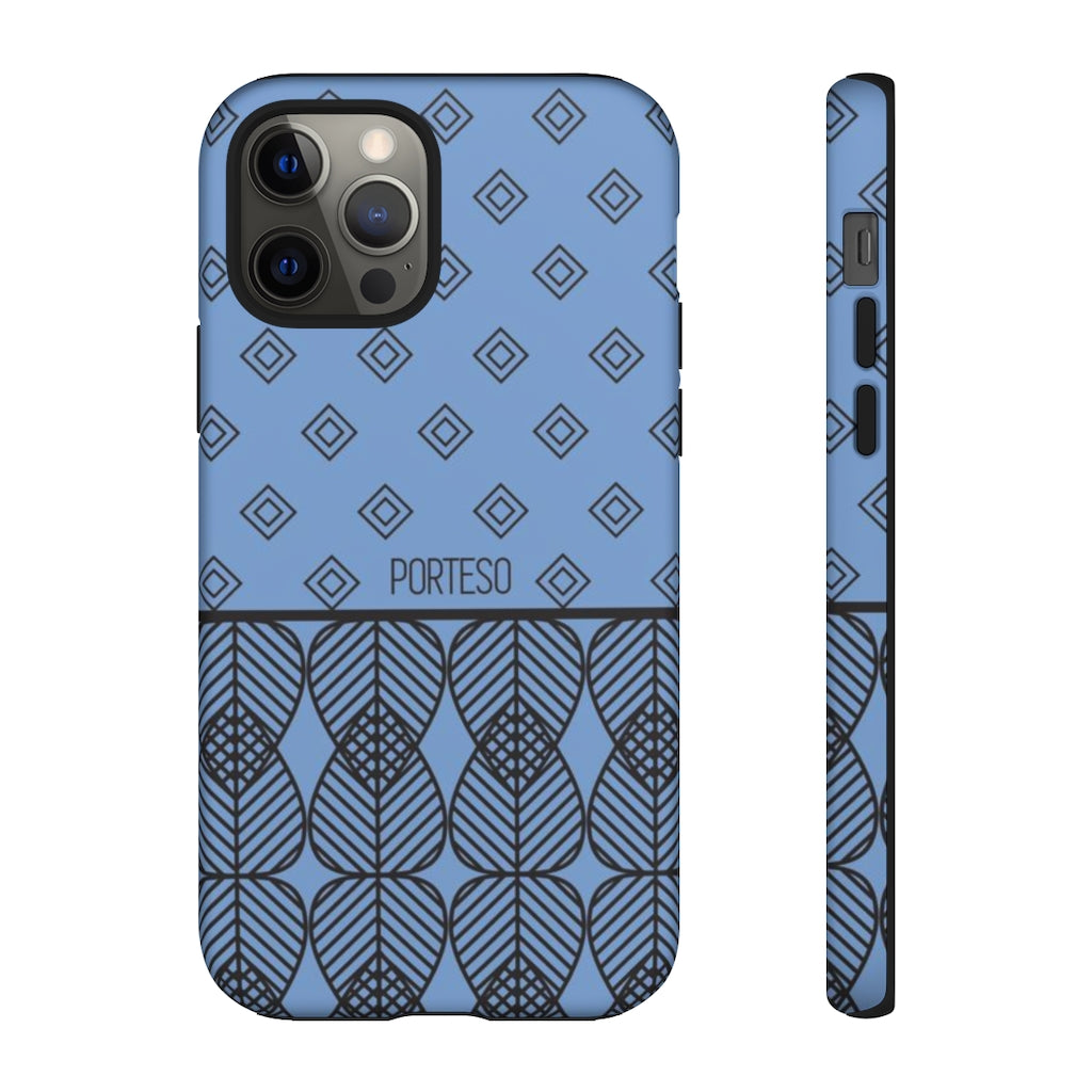 Triangles Hard Shell Phone Case in Periwinkle