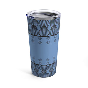 Triangles Tumbler in Periwinkle