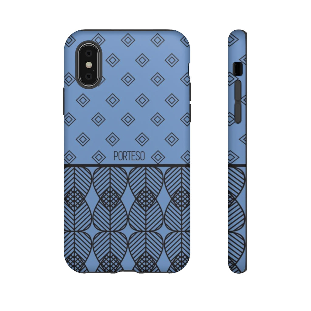 Triangles Hard Shell Phone Case in Periwinkle