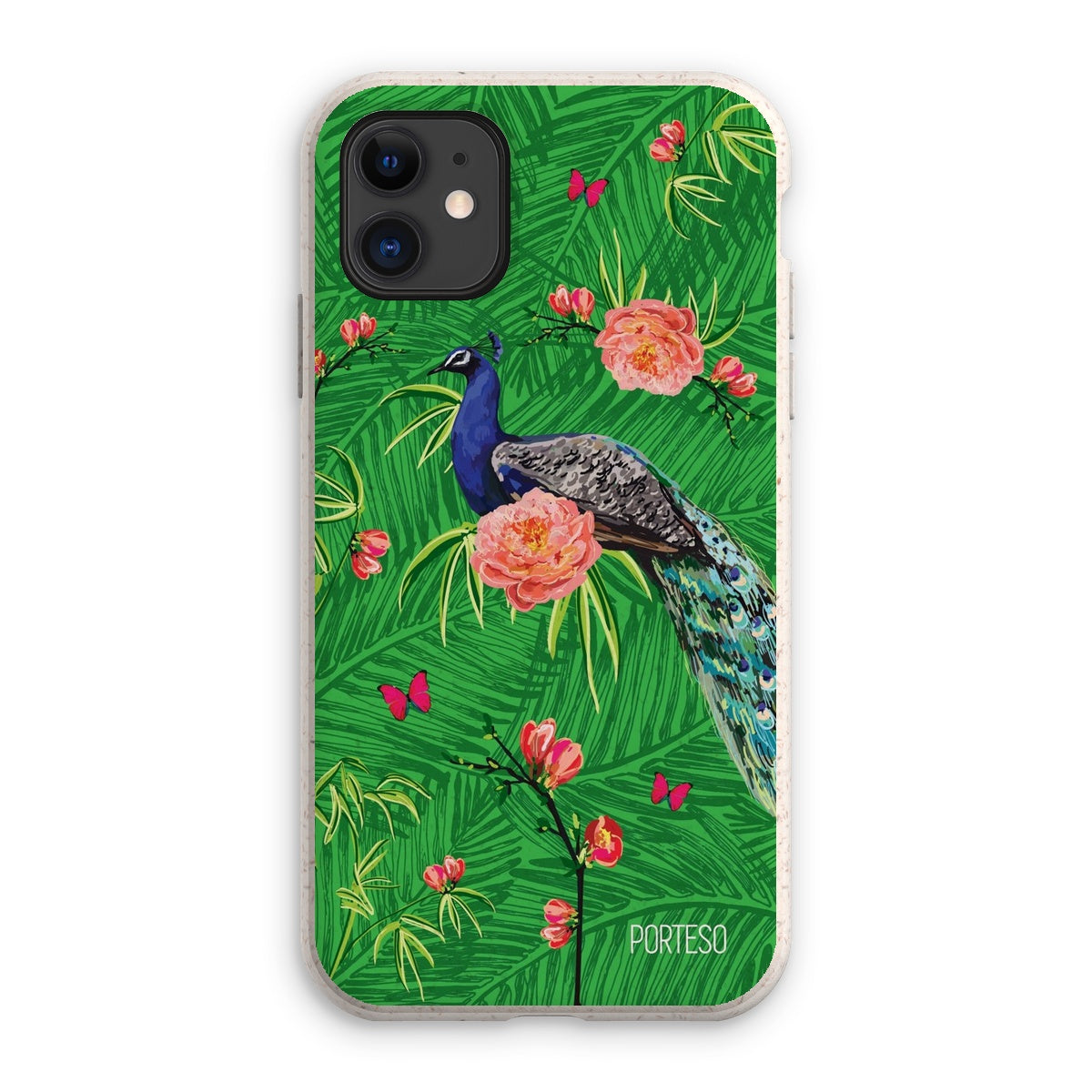 Tropical Peacock Eco Friendly Phone Case