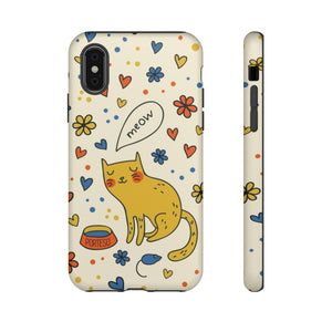 Cat and Mouse Hard Shell Phone Case