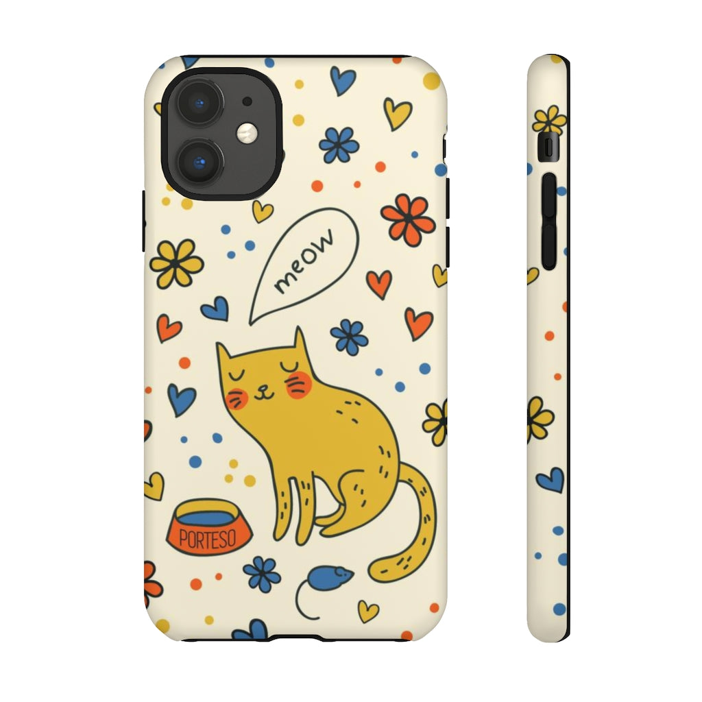 Cat and Mouse Hard Shell Phone Case