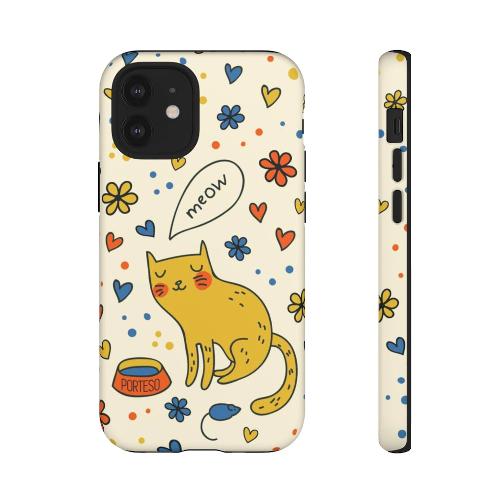 Cat and Mouse Hard Shell Phone Case