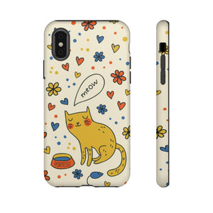 Cat and Mouse Hard Shell Phone Case