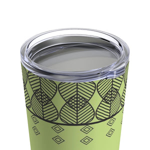 Triangles Tumbler in Lime