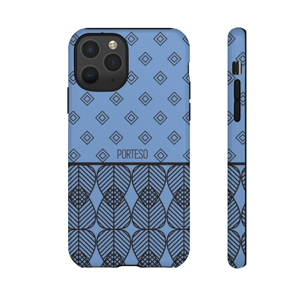 Triangles Hard Shell Phone Case in Periwinkle