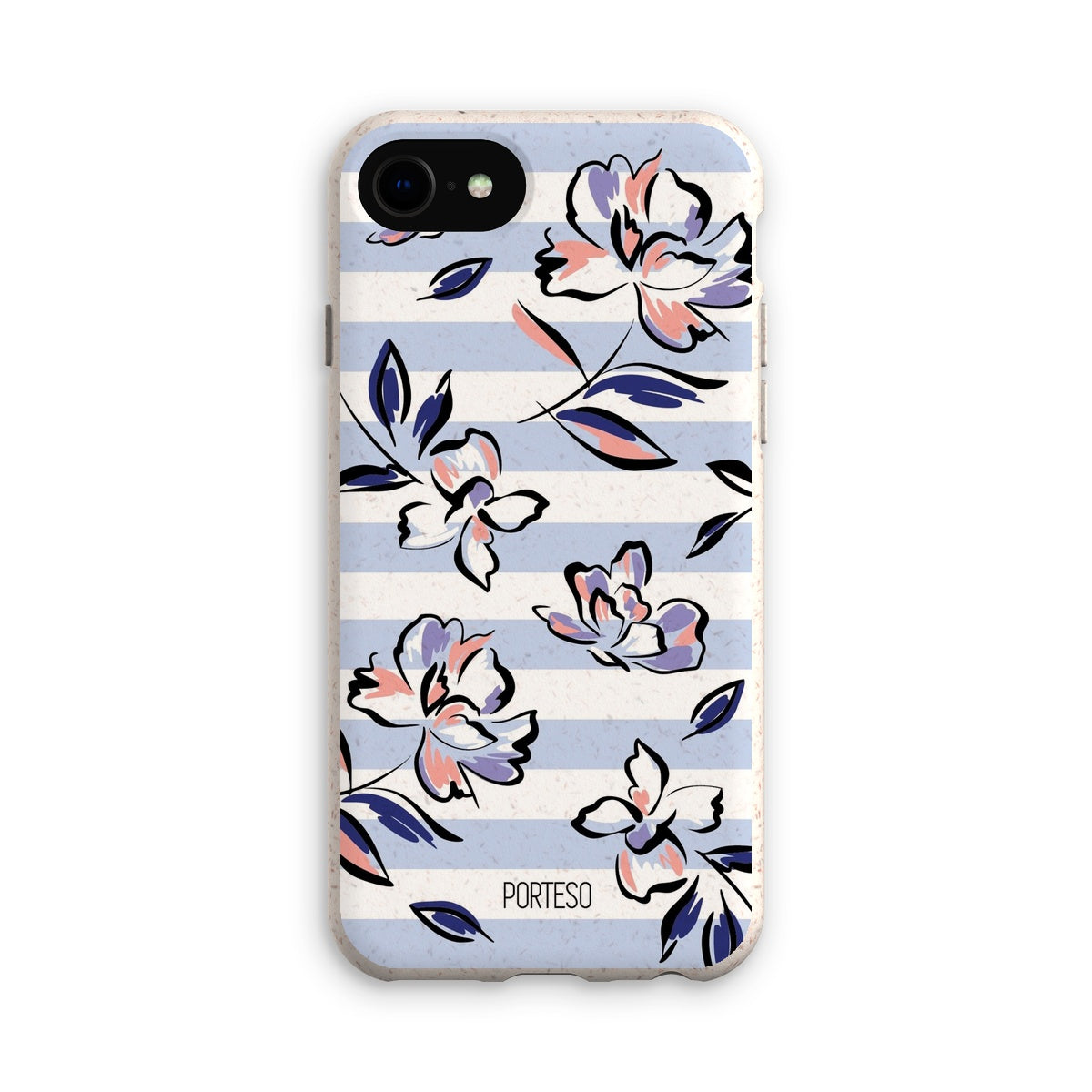 Lavender Stripes Eco Friendly Phone Case