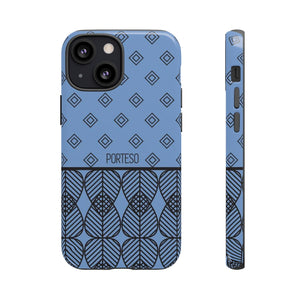 Triangles Hard Shell Phone Case in Periwinkle