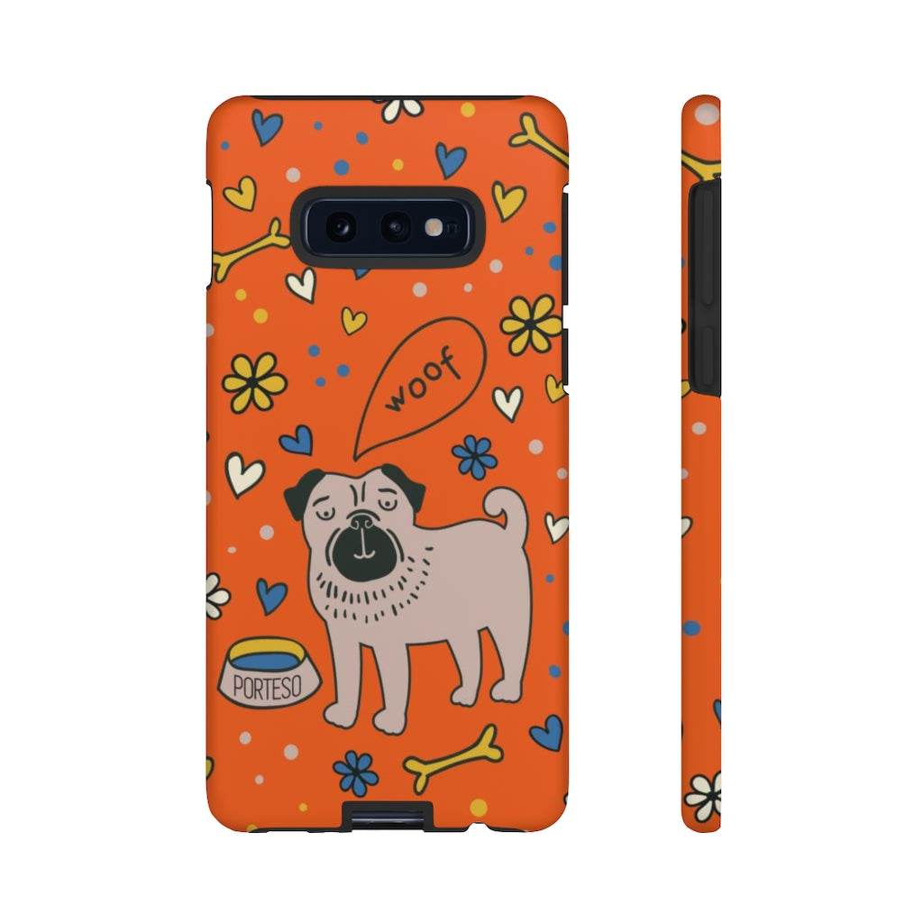 Dog and Bone Hard Shell Phone Case