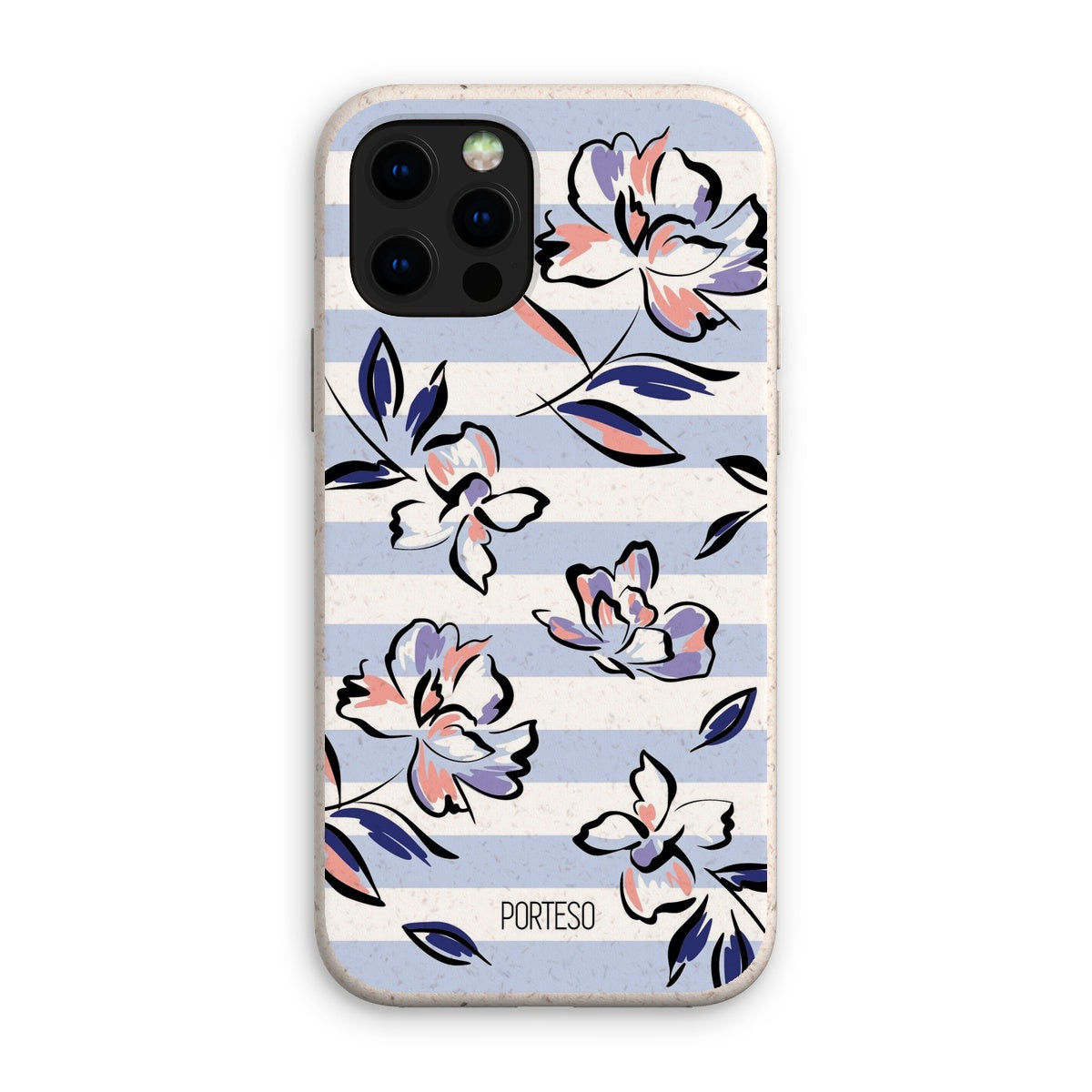 Lavender Stripes Eco Friendly Phone Case