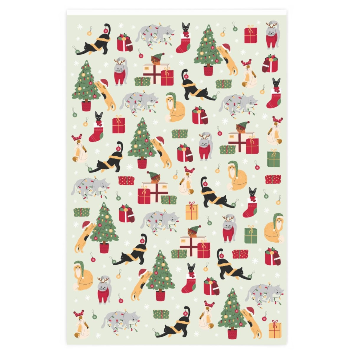 Christmas Cats Wrapping Paper