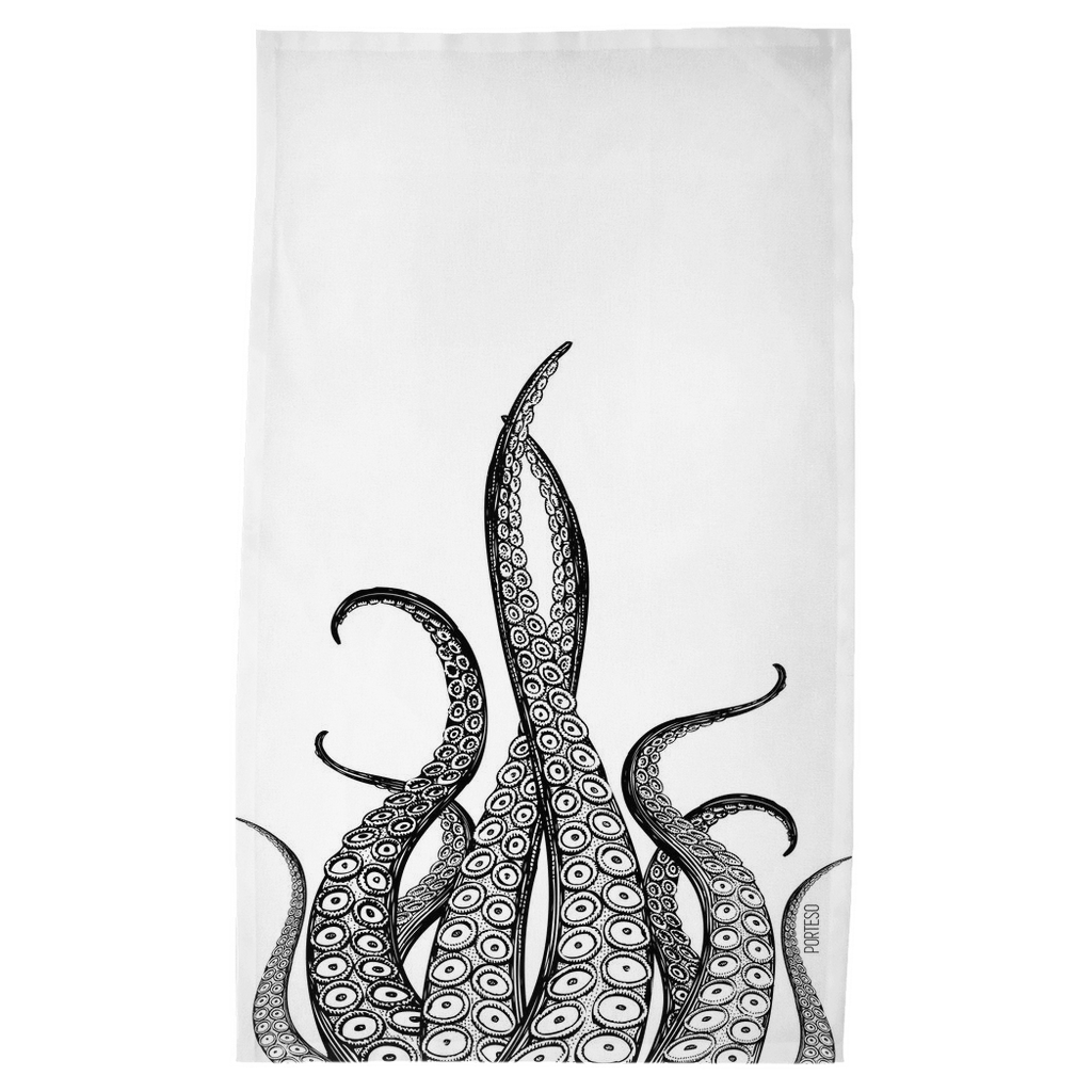 Kitchen Towels Set Octopus Tentacles Tentacles Dish Towel Marine