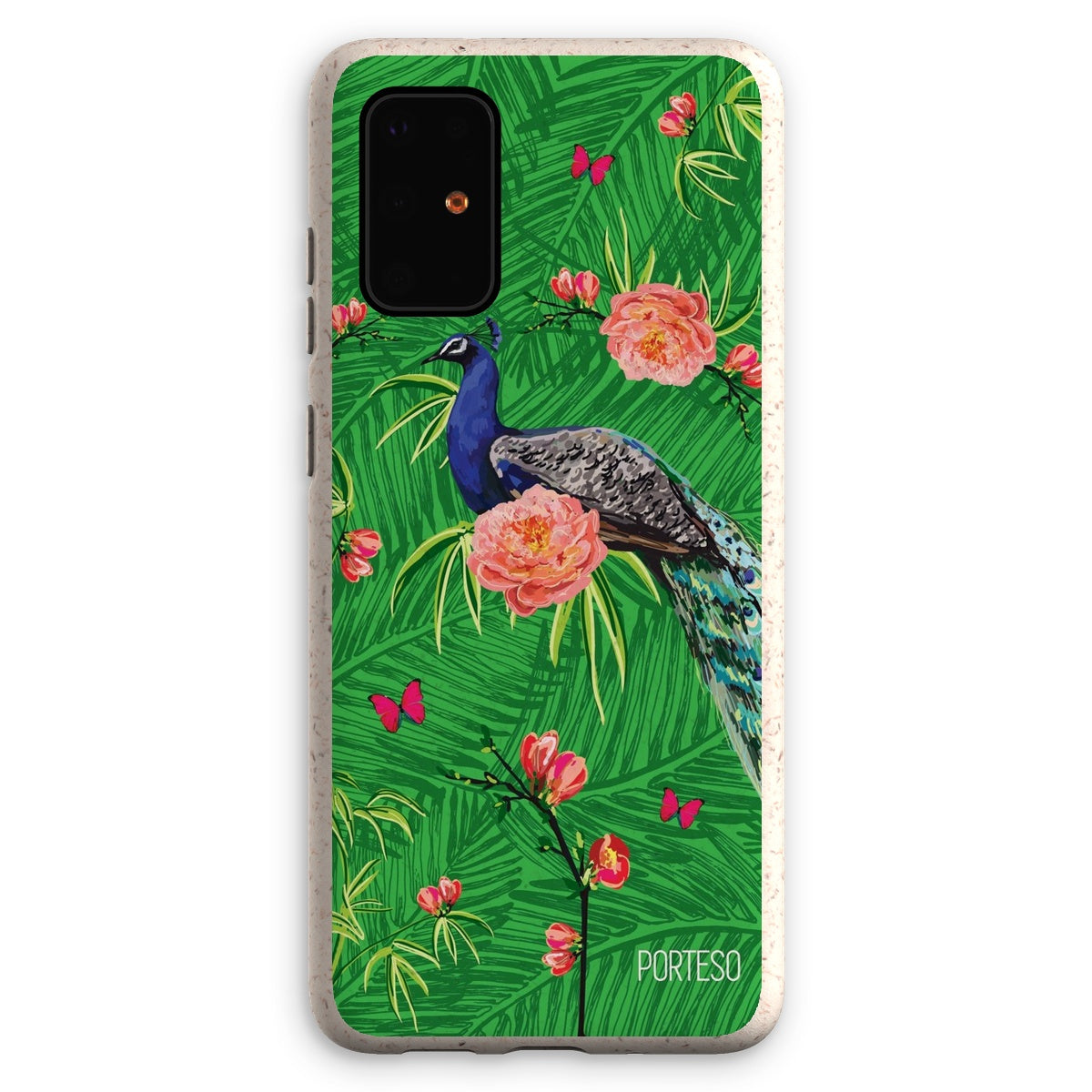 Tropical Peacock Eco Friendly Phone Case