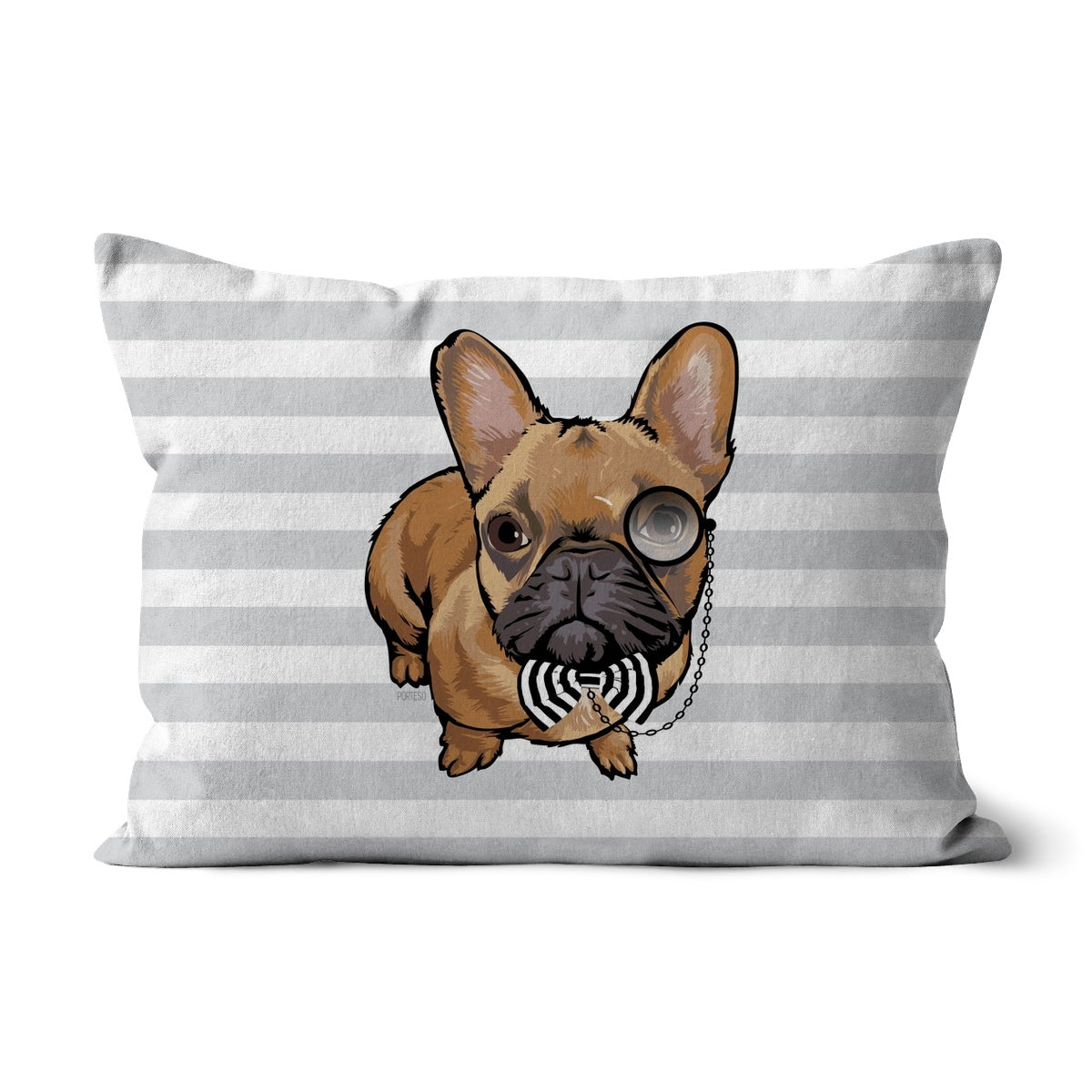 Bowtie Frenchie Pillow