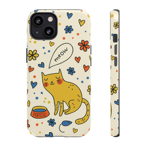 Cat and Mouse Hard Shell Phone Case