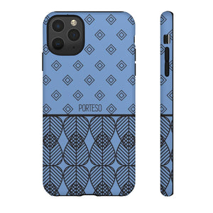 Triangles Hard Shell Phone Case in Periwinkle