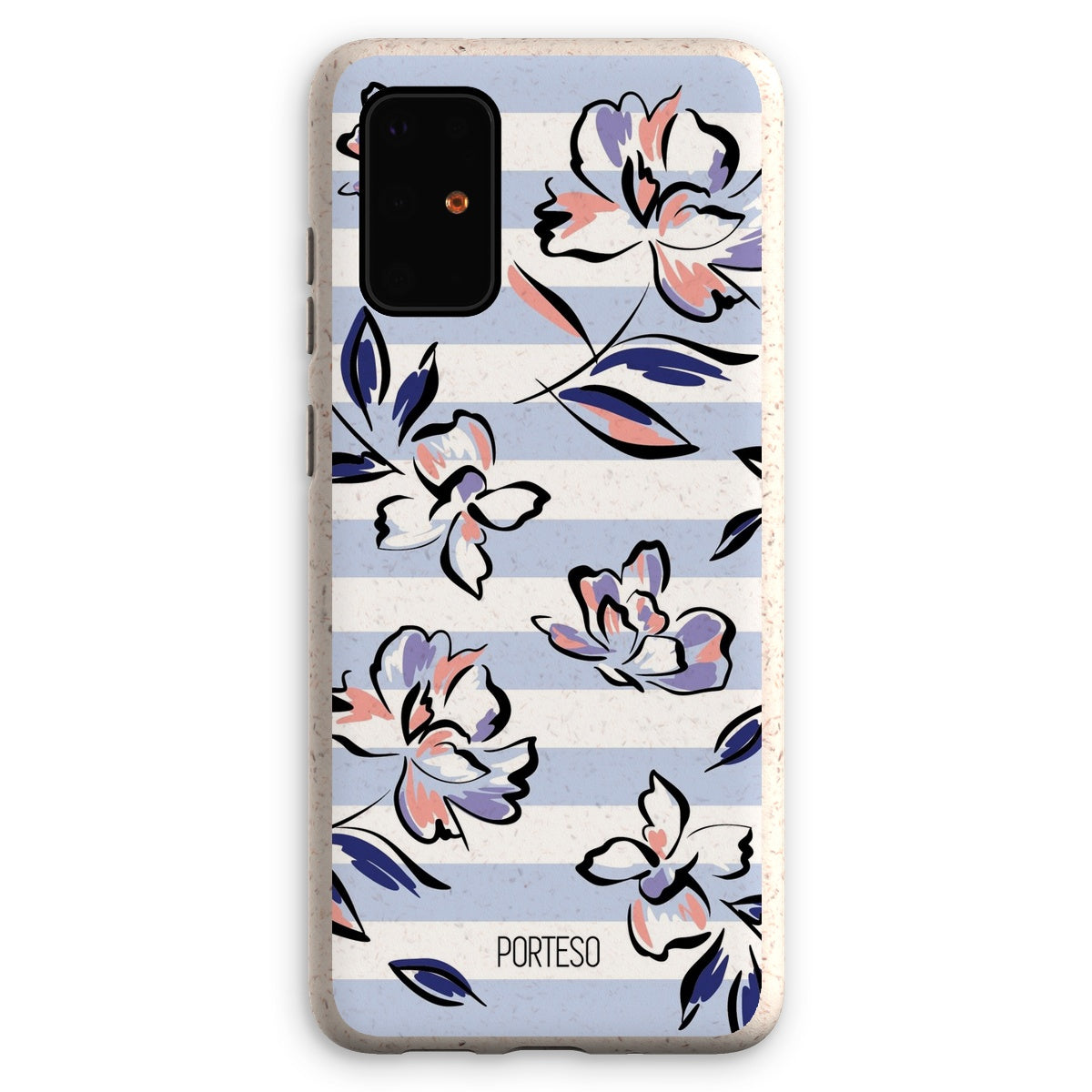 Lavender Stripes Eco Friendly Phone Case