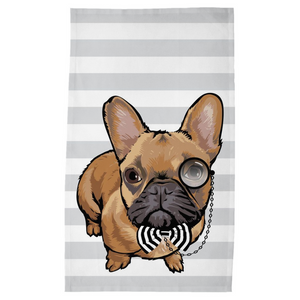 Bowtie Frenchie Tea Towel