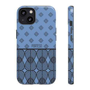 Triangles Hard Shell Phone Case in Periwinkle