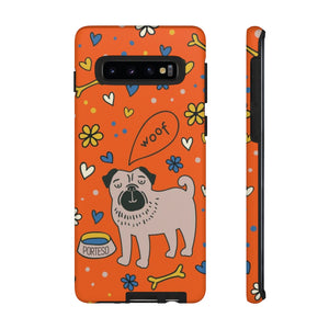 Dog and Bone Hard Shell Phone Case