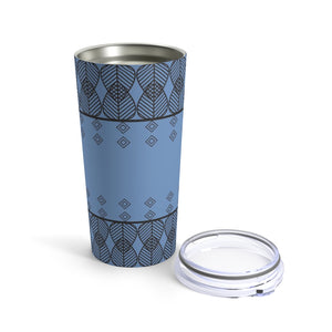 Triangles Tumbler in Periwinkle