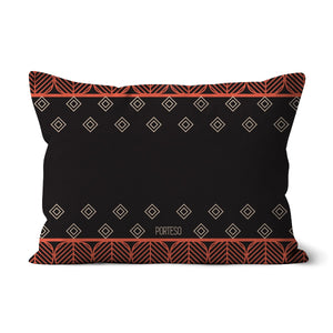 Triangle Print in Black Mix Pillow