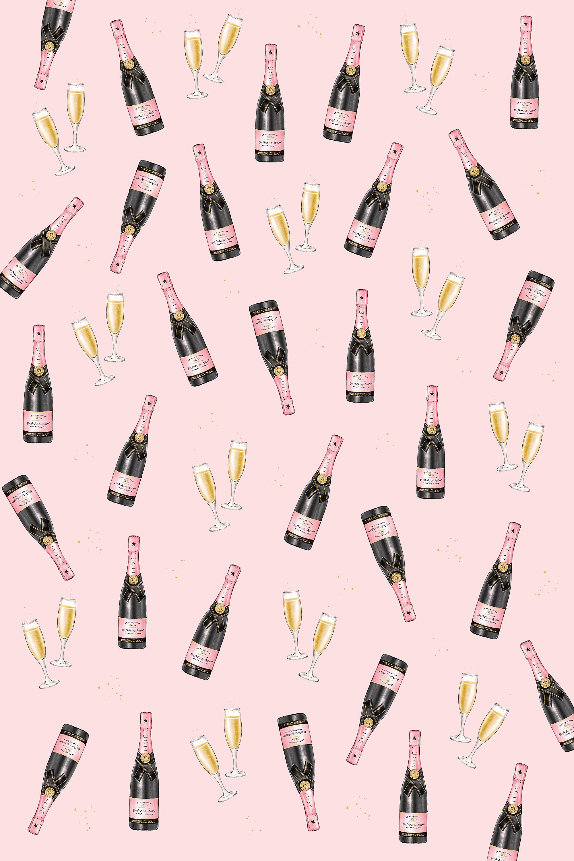 Champagne Toast Wrapping Paper