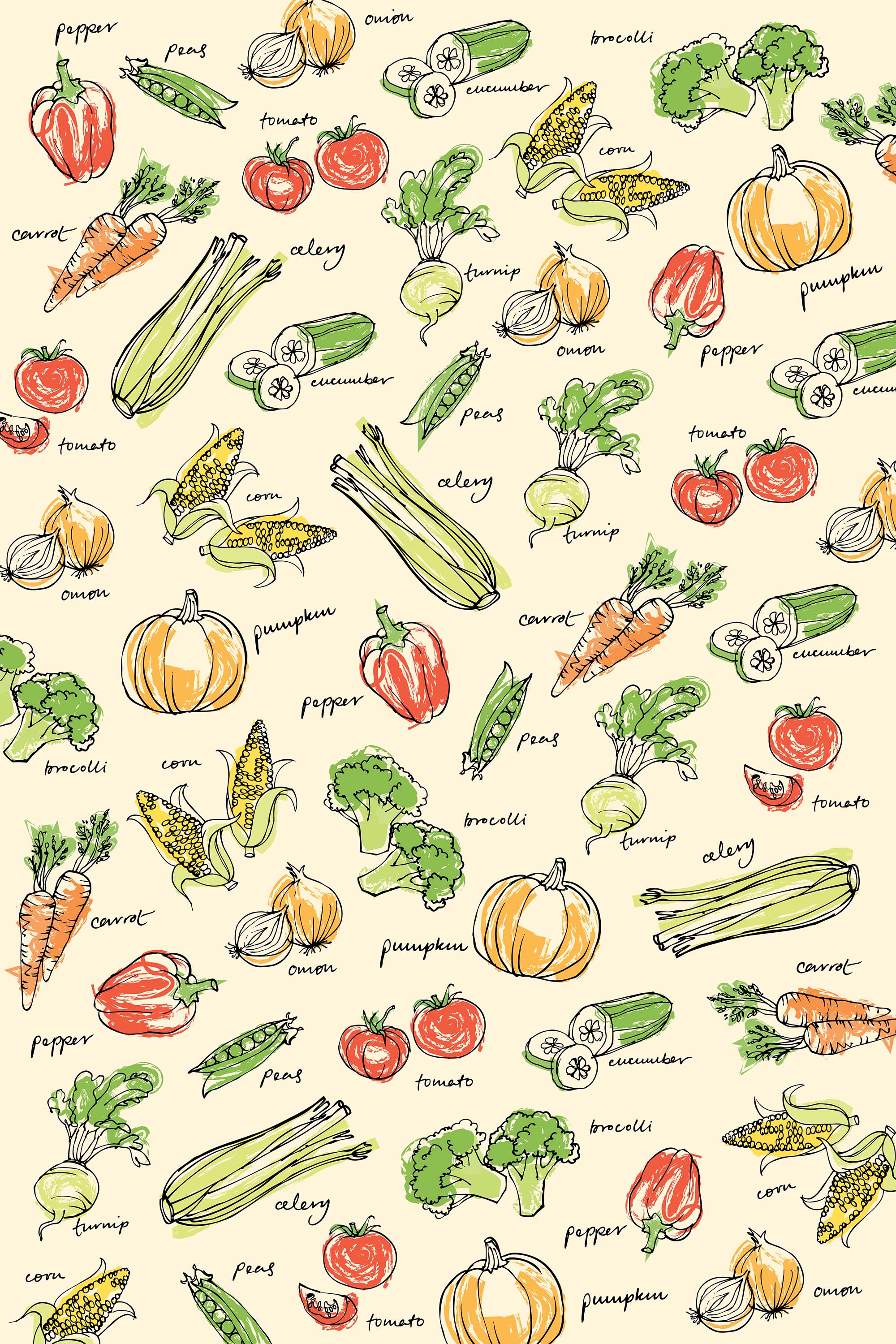 Eat Your Veggies Wrapping Paper