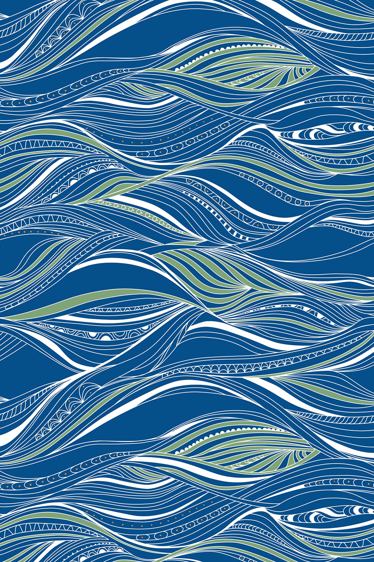 Rolling Waves Wrapping Paper