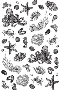 Vintage Sea Creatures Wrapping Paper