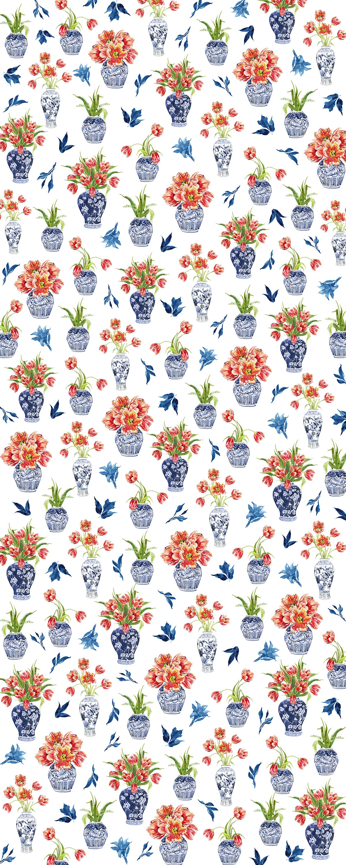 Toile Ginger Jar Wrapping Paper