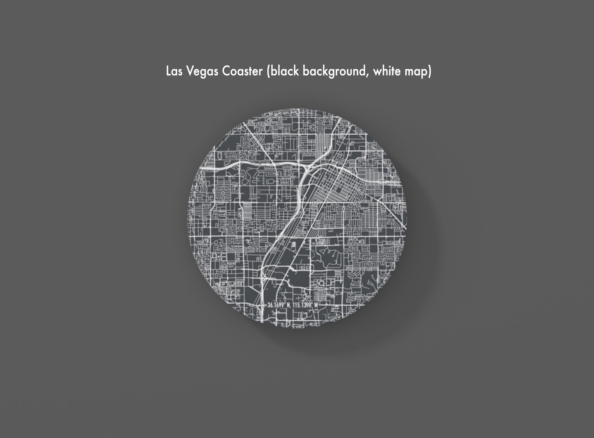 USA City Map Coaster Set