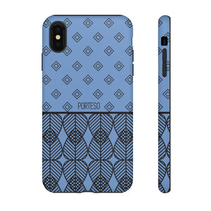 Triangles Hard Shell Phone Case in Periwinkle