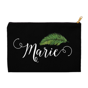 Personalized Makeup Bag in Tropical Vibes