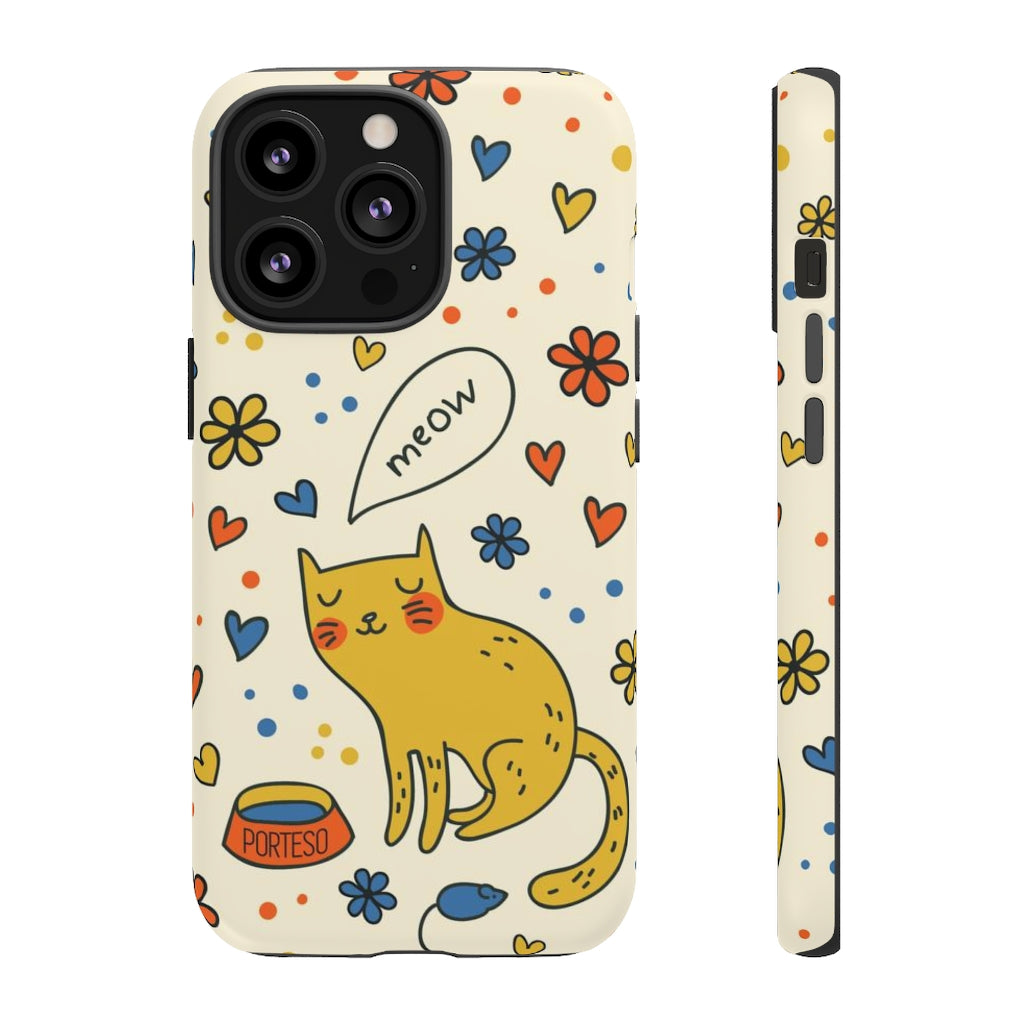 Cat and Mouse Hard Shell Phone Case