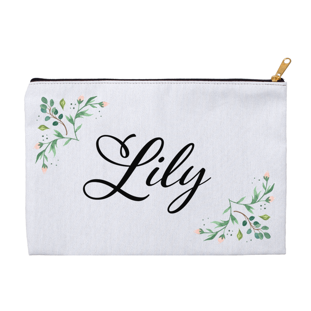 Personalized Makeup Bag in Floral Motif