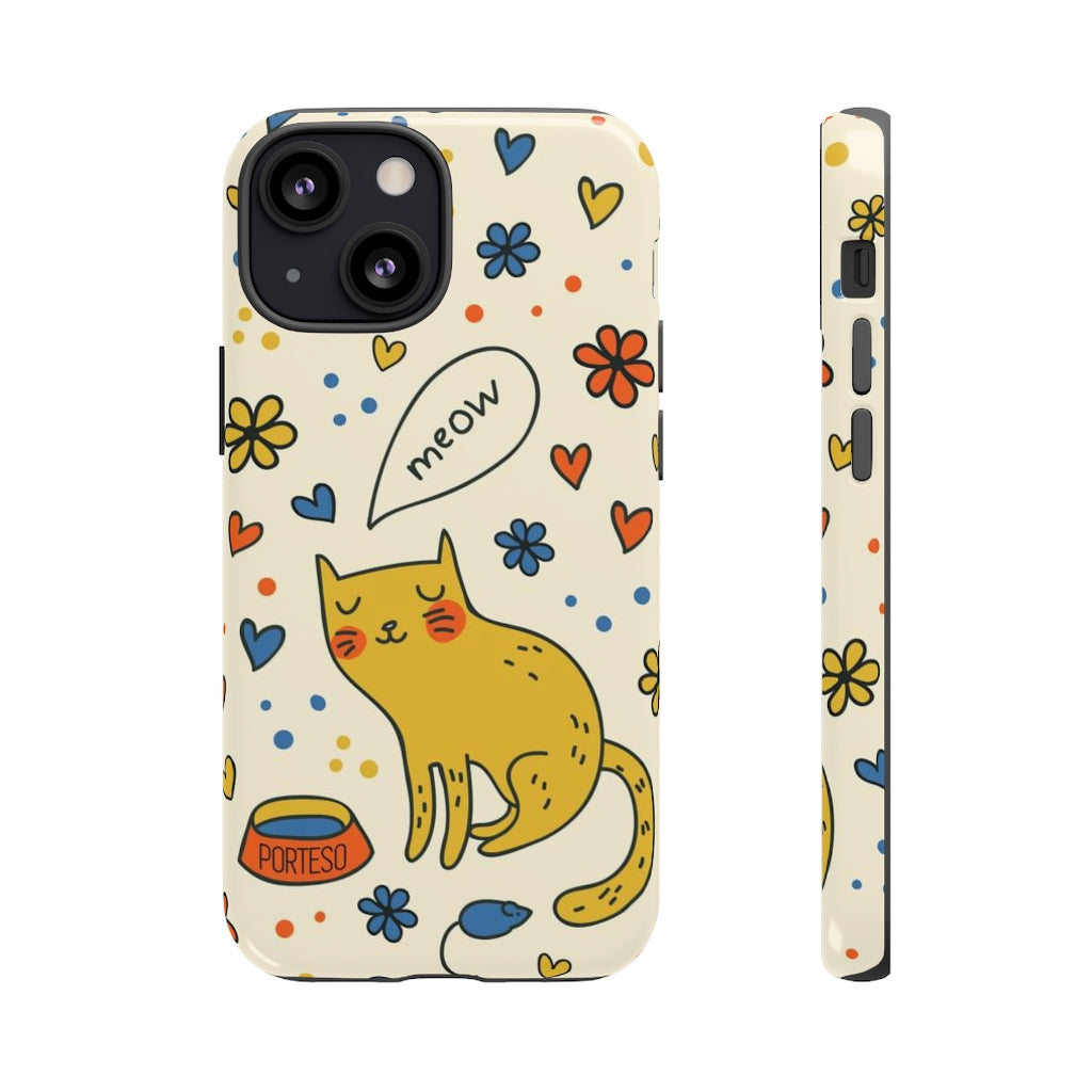 Cat and Mouse Hard Shell Phone Case