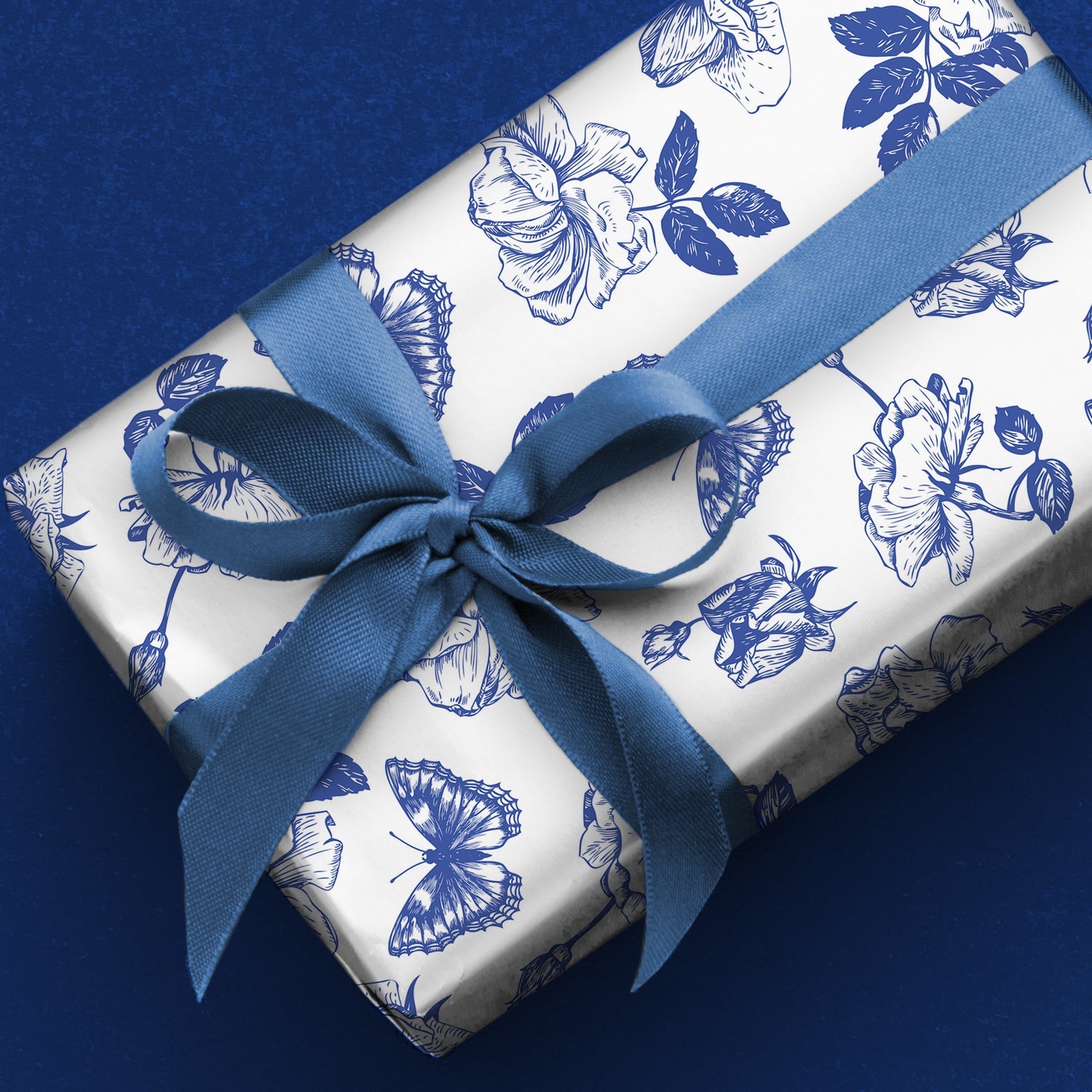 Butterfly Toile Wrapping Paper