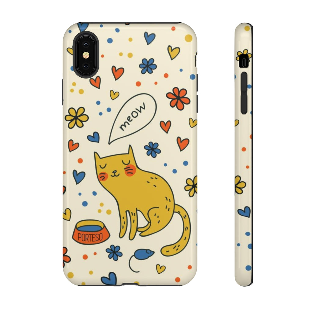 Cat and Mouse Hard Shell Phone Case