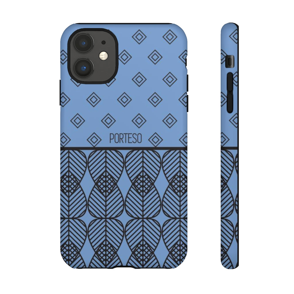 Triangles Hard Shell Phone Case in Periwinkle