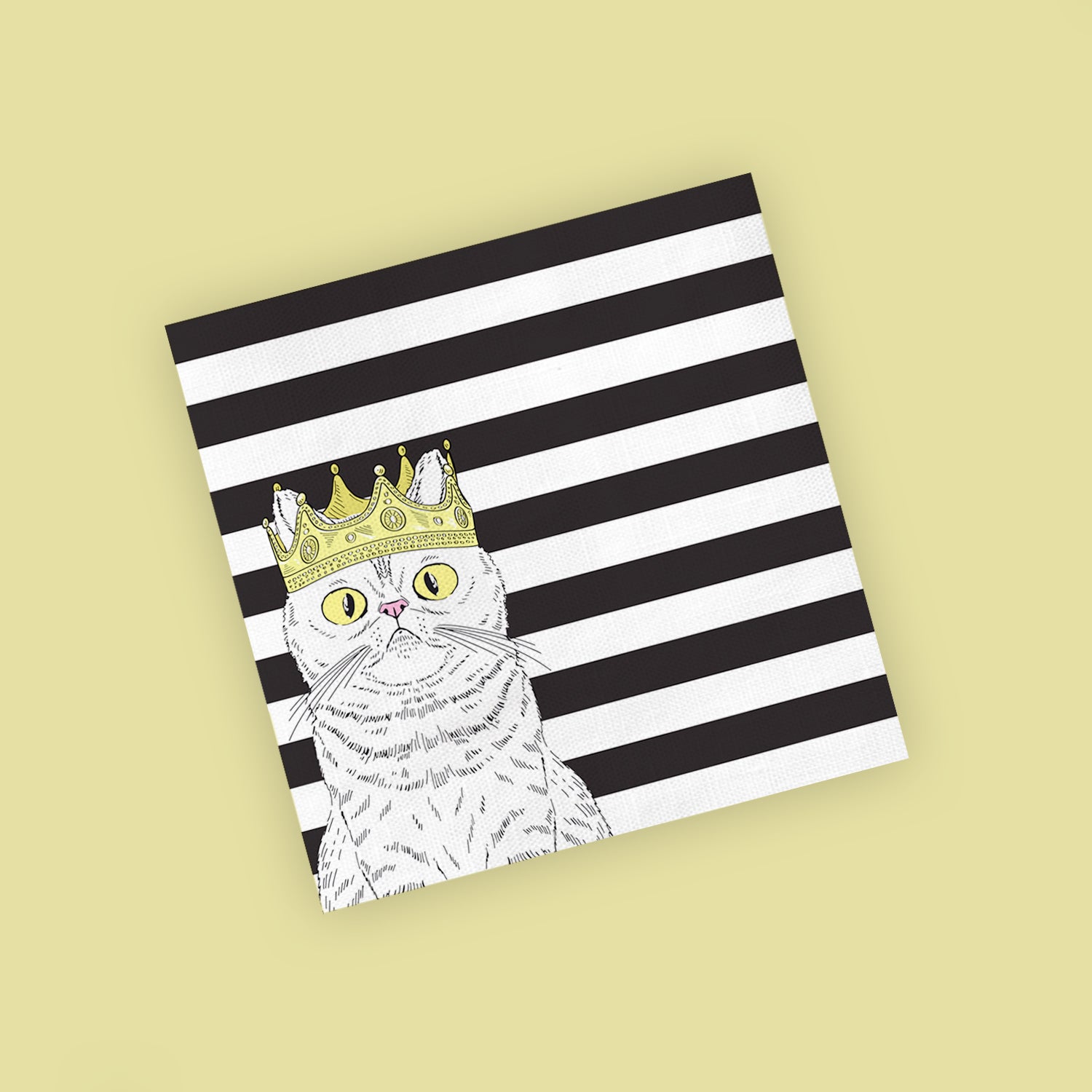 King Cat Cloth Napkin